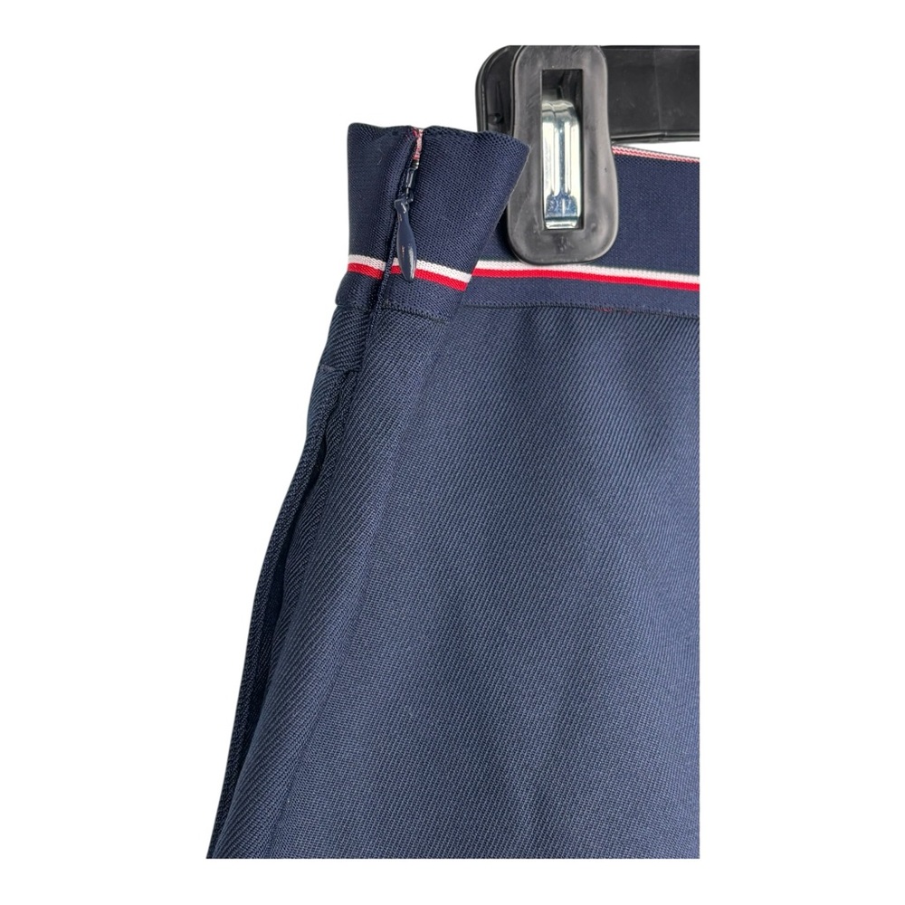 Lacoste Skirt Womens 10 Navy Blue Pleated Wool Blend Tennis Golf EU 42 Pockets - Picture 4 of 14